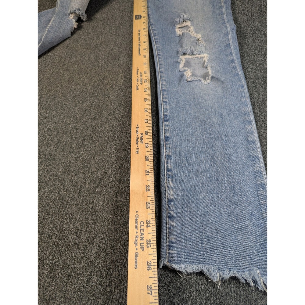 Joes Jeans High Rise Straight Ankle Distressed Light Wash Denim W27 - Picture 5 of 8